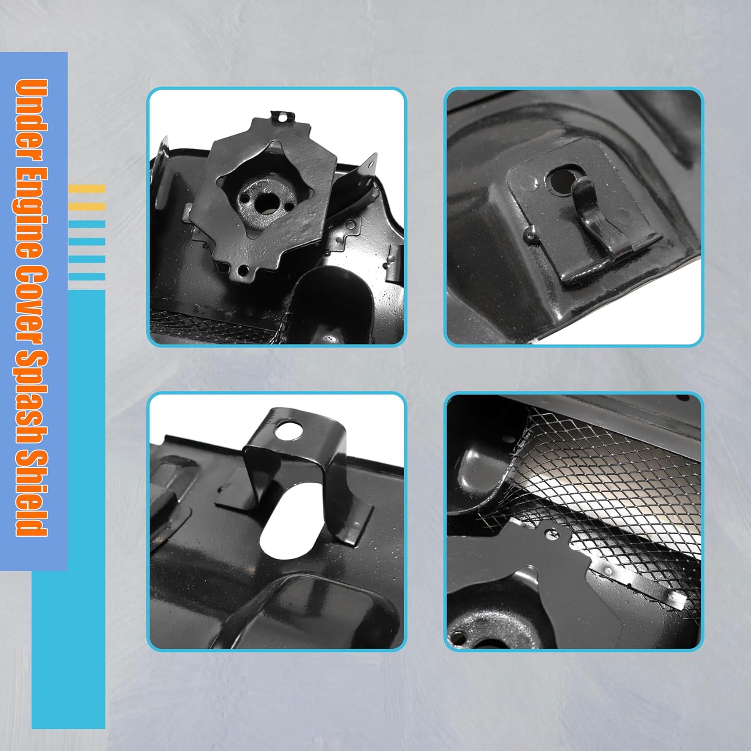 XQSMWF Black Engine Under Splash Shield Cover Compatible with Toyota 4Runner Lexus GX470 2003-2009 for Toyota FJ Cruiser 2007 2008 2009 51405-35101, 5140535101 Under Engine Cover Splash Shield