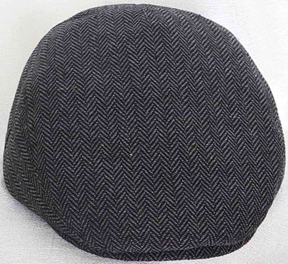 Kids Classic Herringbone Tweed Flat Cap Wool Blend Newsboy Ivy Hat for 5-9 Years Old - Image 5