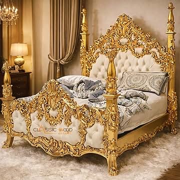 アンティーク Amazon.in: Luxury Bed King Size Furniture