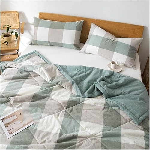 Miniatura 4 de Duvets Washed Cotton Summer Quilt air Conditioned Blanket Quilt Single Double Bed Sofa Quilt Quilts (Color  D, Size  100x150cm)