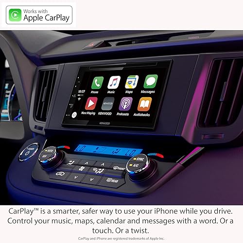 Miniatura 5 de Kenwood DDX5707S - Receptor de DVD de pantalla capacitiva de 6,8" con reproducción de coche, Android Auto, y Bluetooth