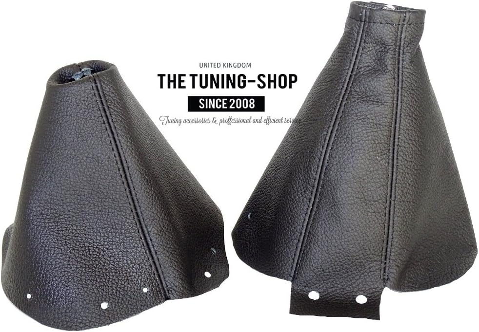 for Nissan 300ZX 1989-2000 Shift & E Brake Boot Black Genuine Leather