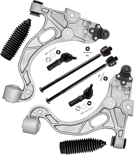 Miniatura 321 de Detroit Axle - Kit de brazos de control de extremo delantero RWD para Dodge Ram 03-06 2500 3500, 2 brazos de control superior con rótula 2 varillas