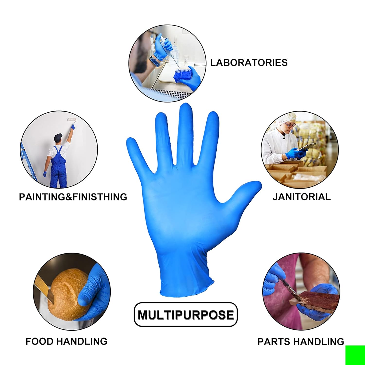 PEIPU Nitrile and Vinyl Blend Material Disposable Gloves(Small, 1000-Count)，Powder Free, Cleaning Service Gloves, Latex Free : Health & Household