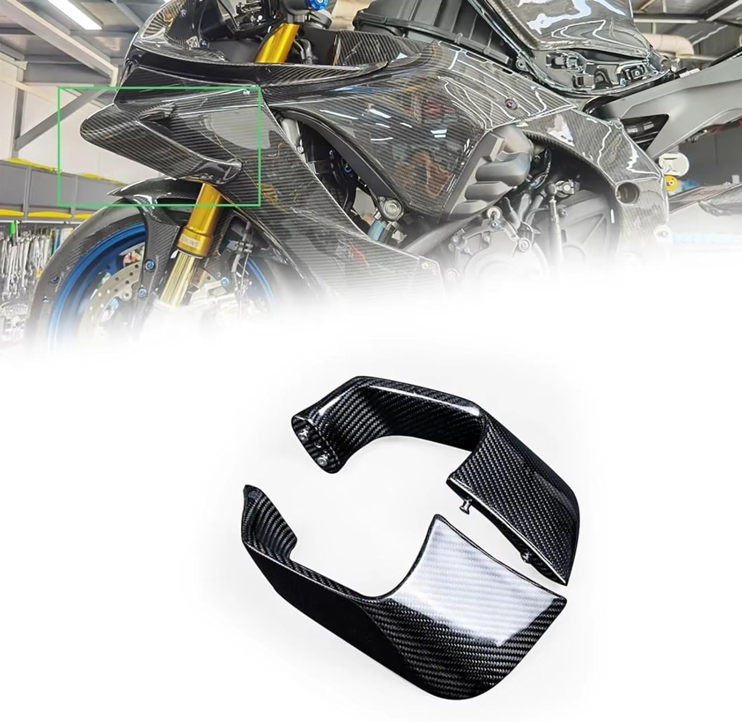 かさ バイクサイドスポイラー Compatible With Yamaha For YZF-R1 For YZF