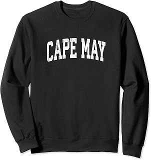 Cape May New Jersey NJ Vintage Athletic Sports Design Sweatshirt