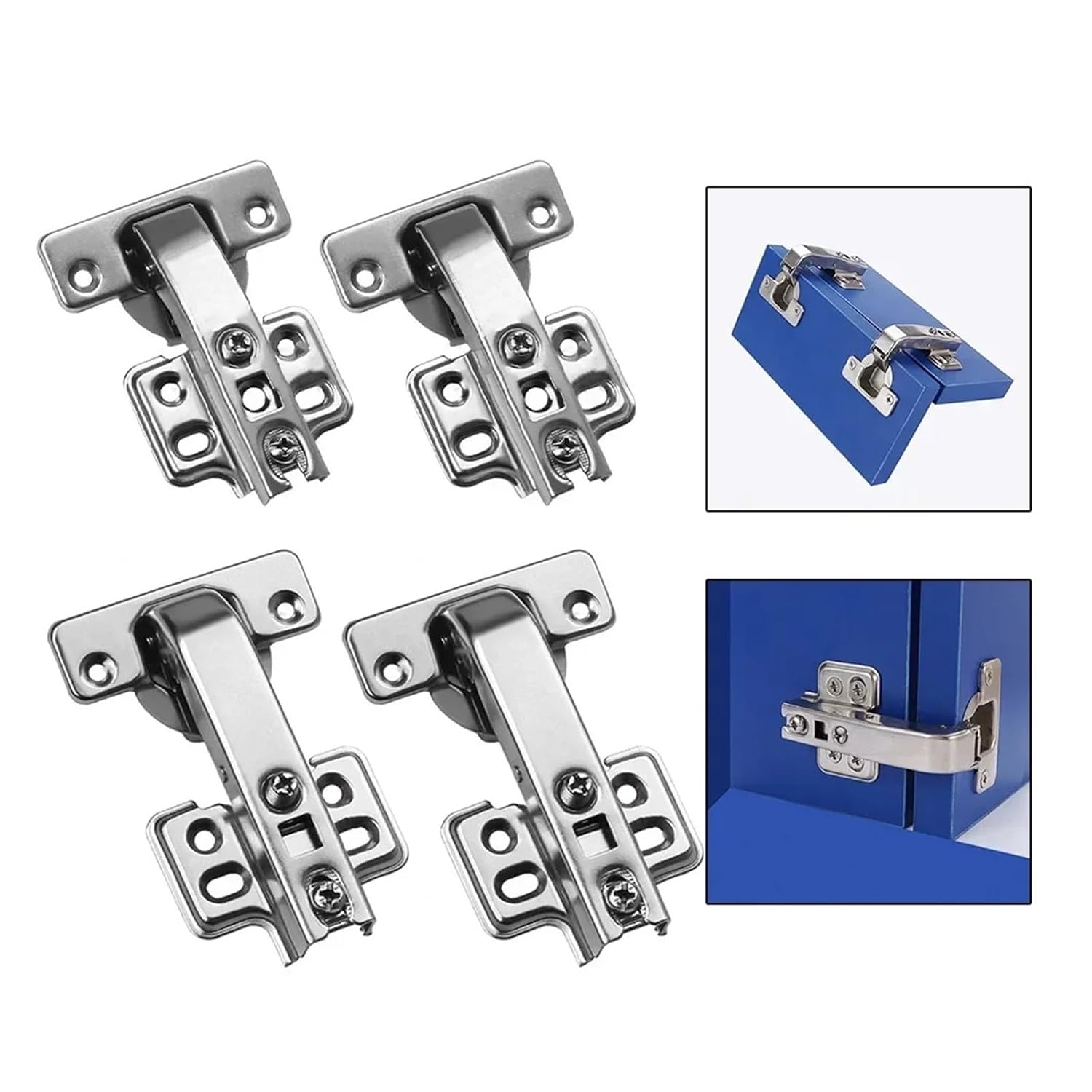 Eisenwaren 2pcs 90 Degree Buffer Hinge Kitchen Cabinet Hydraulic Hinge Folding Door Large Angle Buffer Hinge Furniture Door Hardware