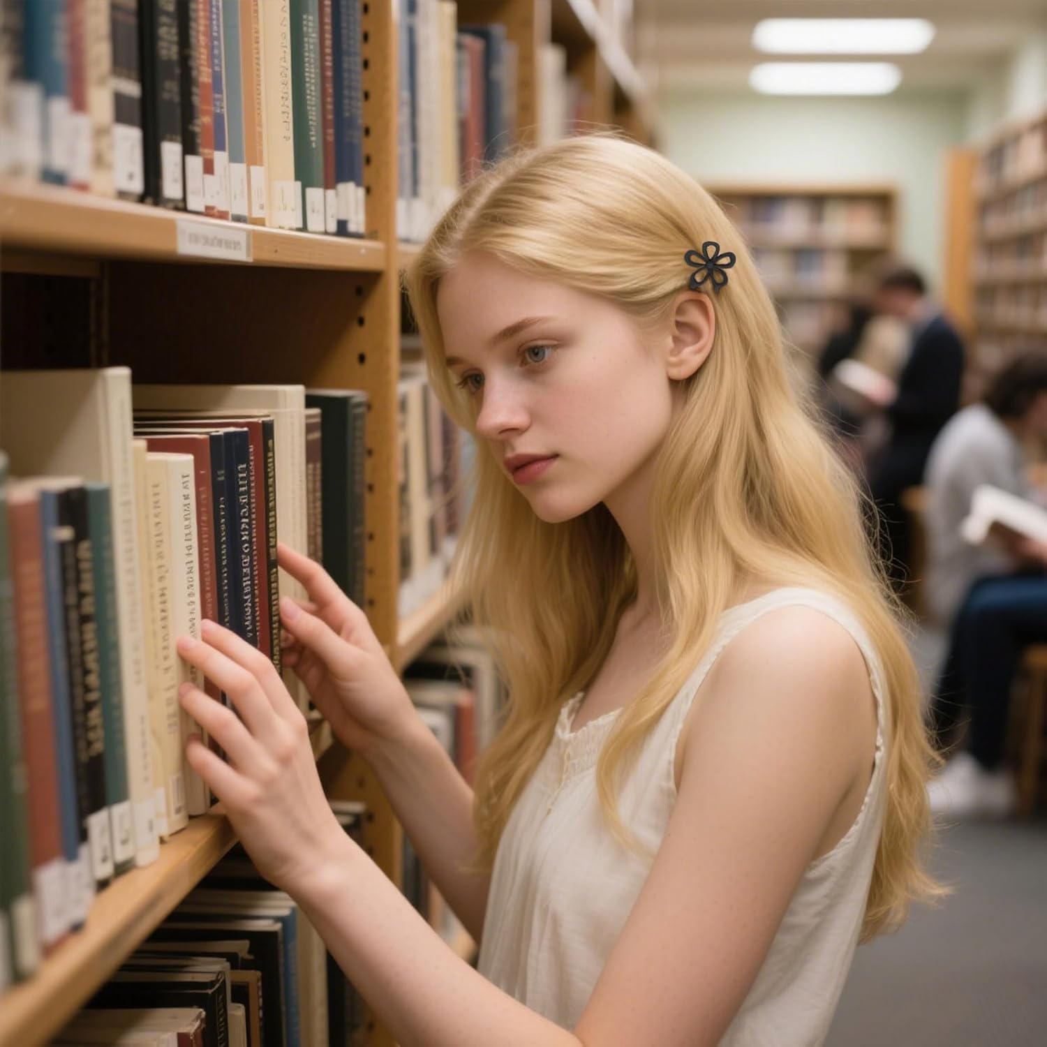 YISSION 12 Pcs Mini Black Flower Hair Clips for Women Girls Cute Small Hair Barrettes Tiny Flower Claw Clips for Thin Thick Hair Hair Accessories for Women Girls - Image 2