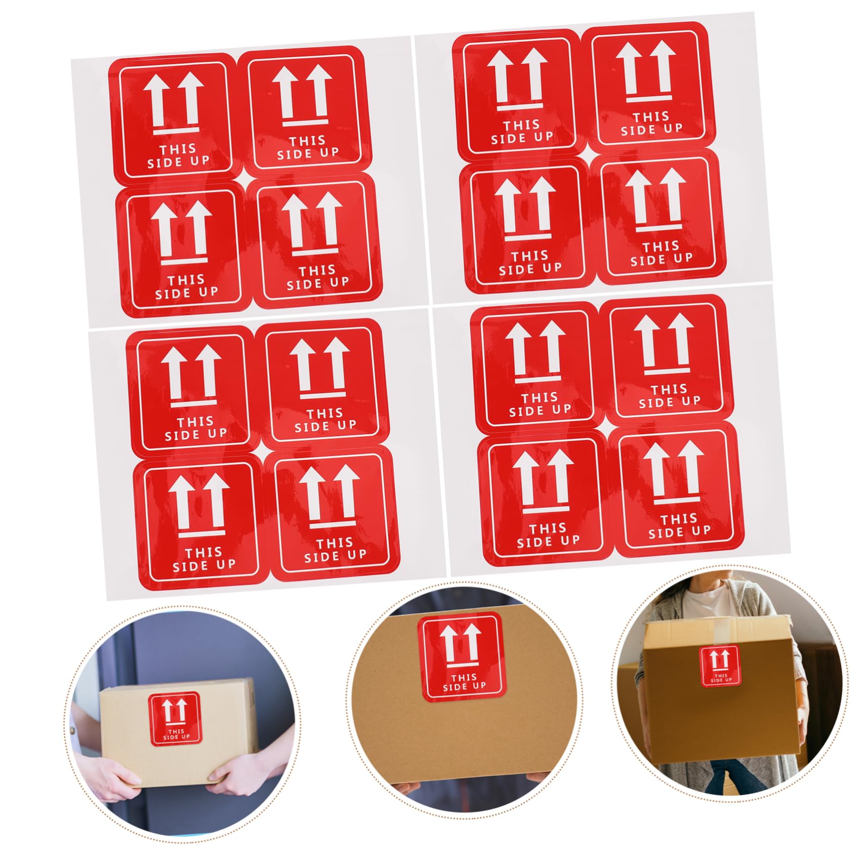 FUNOMOCYA Pack Fragile Shipping Labels Warning Stickers for Boxes Easy to Apply Long Lasting Pvc Caution Protection