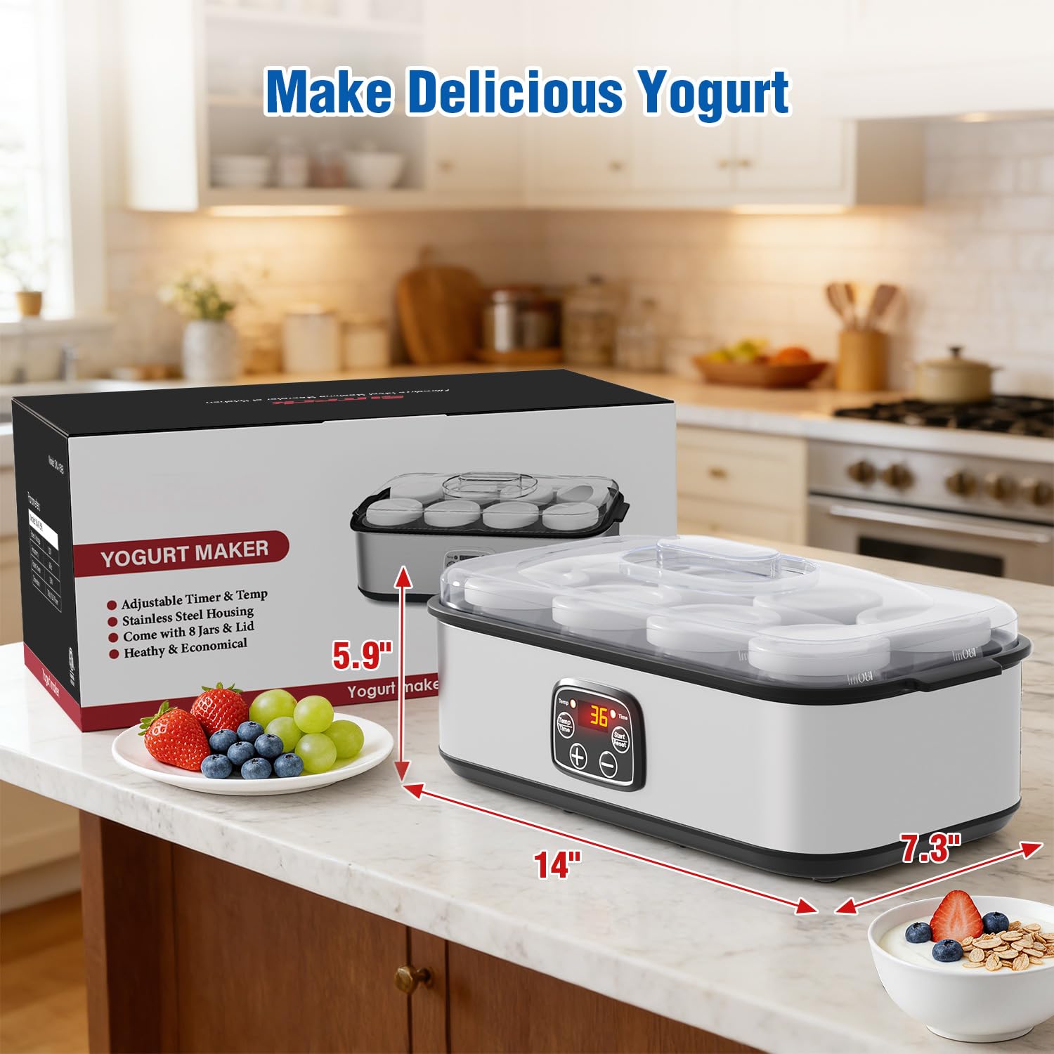 Make Probiotic Yogurt at Home - HOPERAN Maker -9