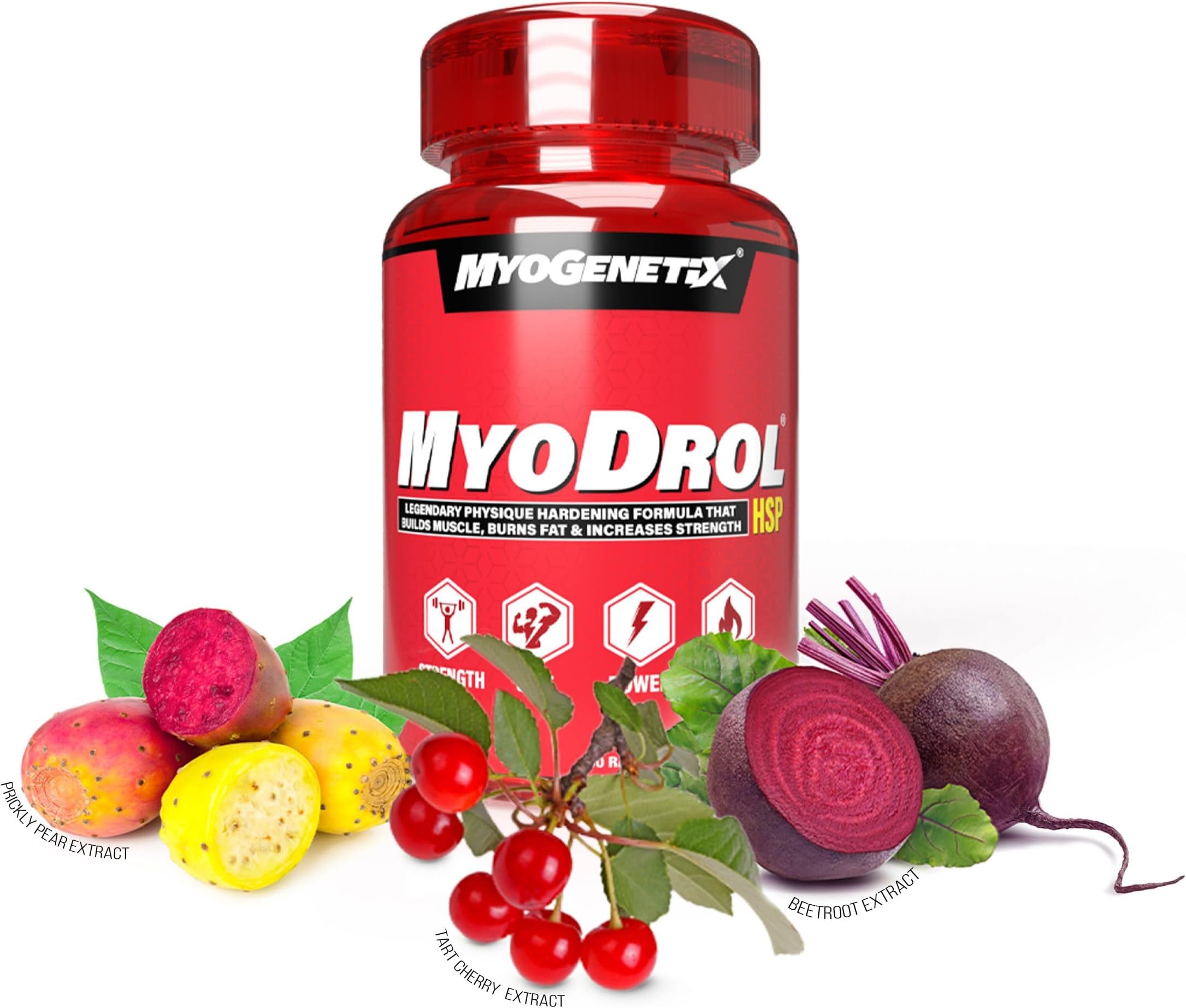 - MYOGENETIX® Myodrol-HSP® – Premium Natural Booster & Muscle Builder | HSP-90 Activated Formula for Lean Muscle Growth, Strength, Recovery & Performance | Trusted by Athletes & Bodybuilders | 30 Capsules