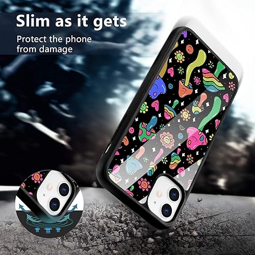 Miniatura 4 de Linda funda de teléfono Mushroon para iPhone 12iPhone 12 Pro, funda de hongos TPU a prueba de golpes, funda protectora femenina para teléfono con