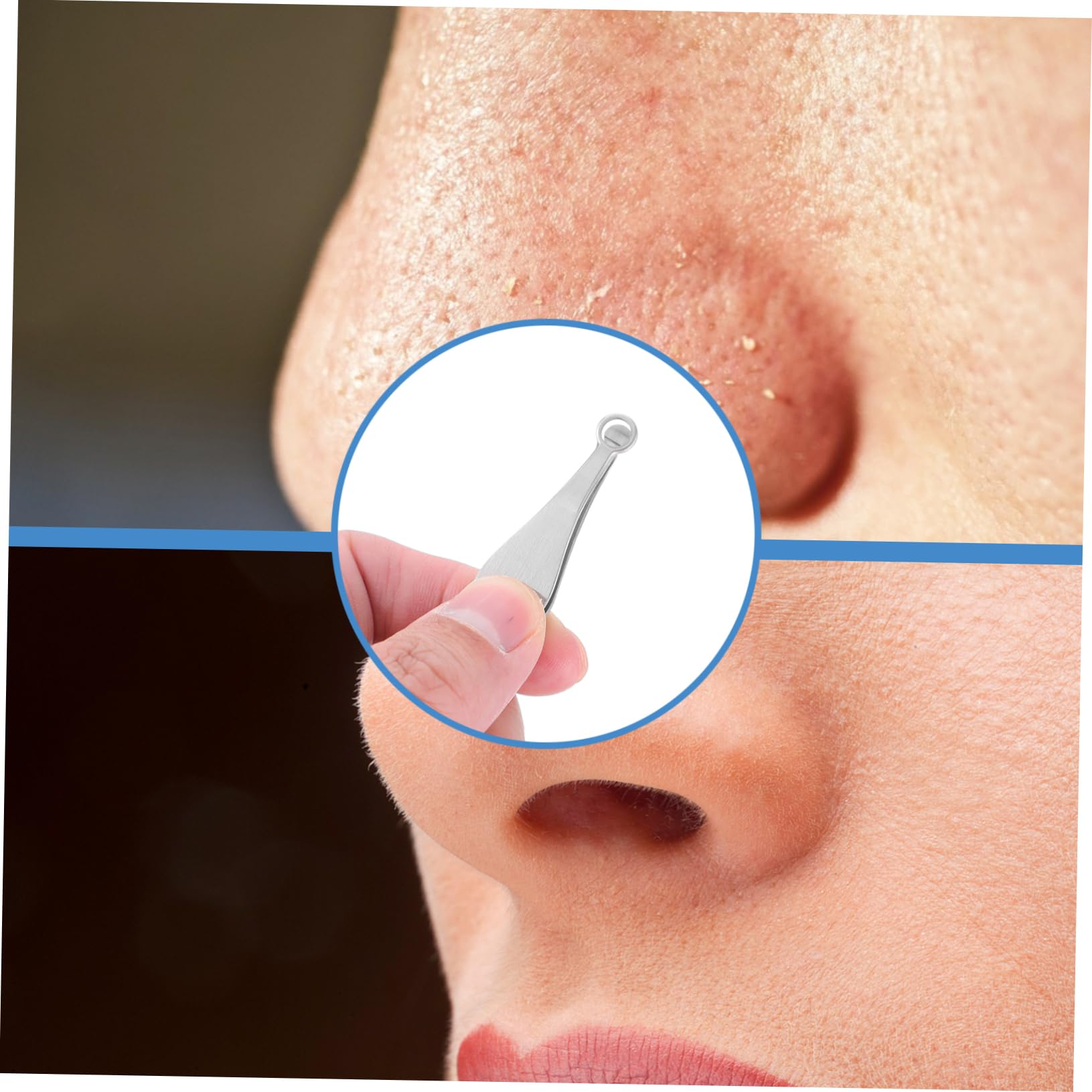 Healeved 3St Pinzette zum Trimmen der Nasenhaare Nasen- und Ohrenhaartrimmer Nasenhaarschere mit runder Spitze nose hair trimmer for men nasenhaar trimmer Trimmwerkzeug Trimmer-Werkzeug
