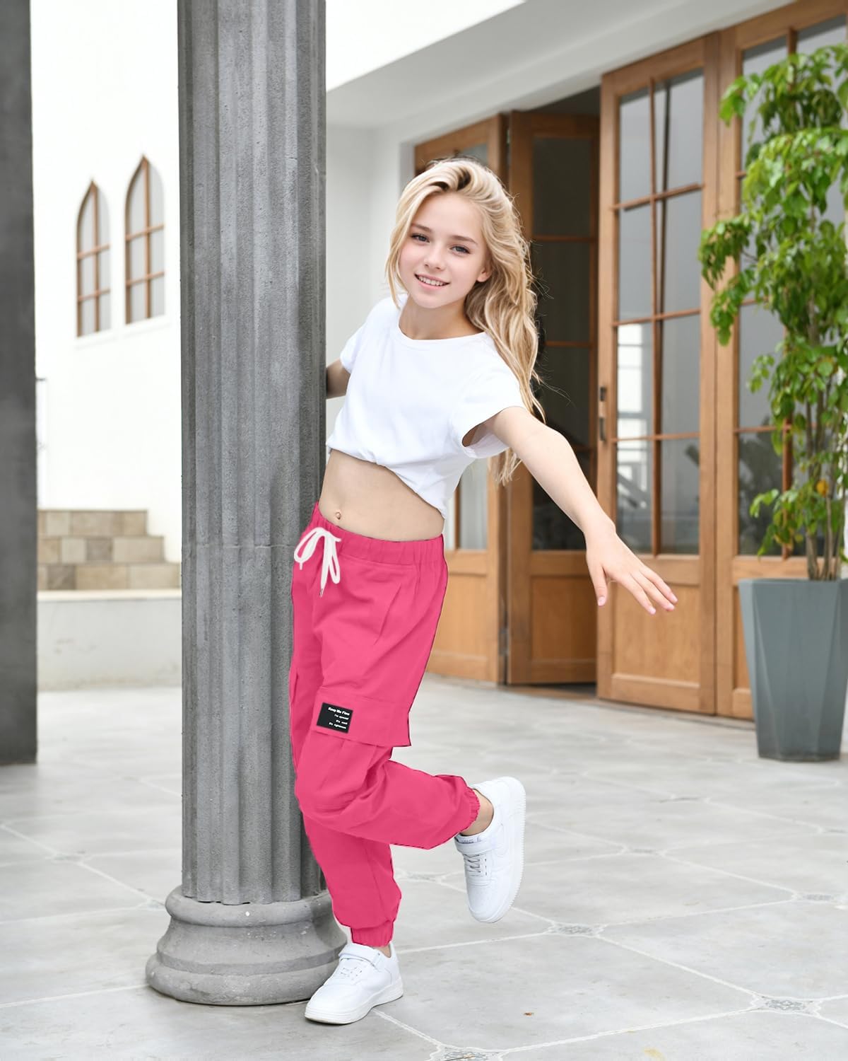 BINPAW Girls Cargo Jogger Pants 6-16 Years - Image 7