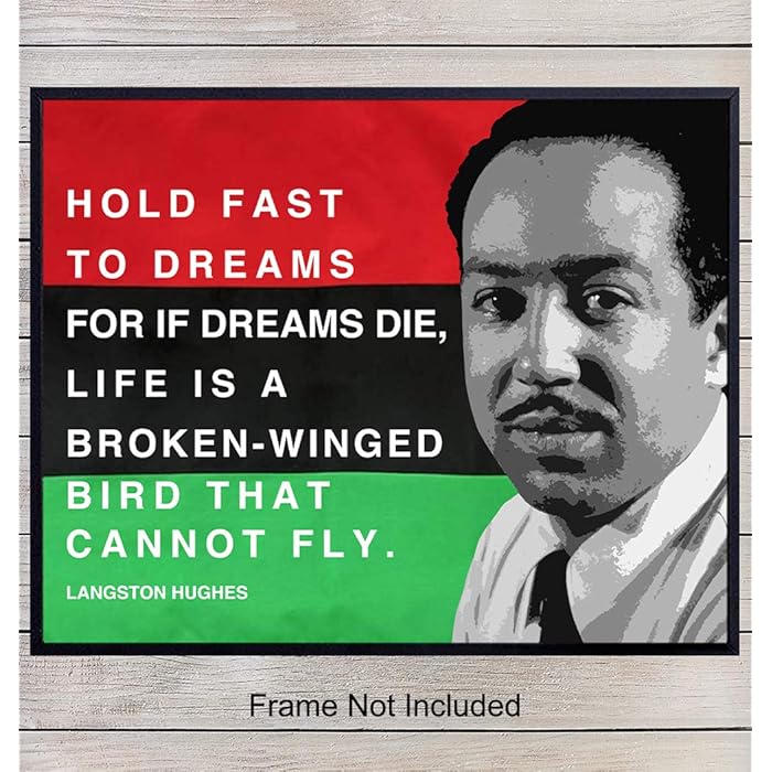 Buy Black Leader, Langston Hughes Inspirational Quote on African