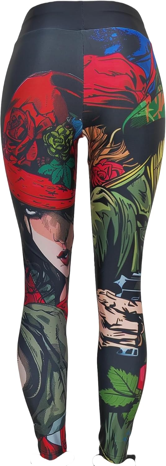 Sister Amy Women's Fitness High Waist Yoga Pants Printed Stretch Ankle Legging - Image 3