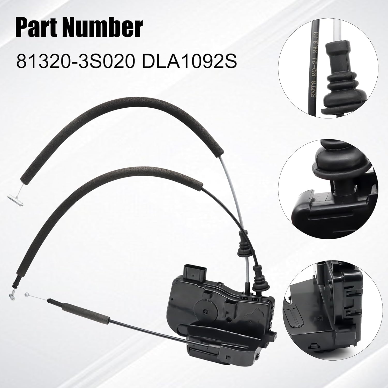 Front Passenger Right Side Door Lock Latch Actuator Compatible with Hyundai Sonata 2011 2012 2013 2014 2015 1.6L 2.0L 2.4L Replace 81320-3S020 DLA1092S 813203S020