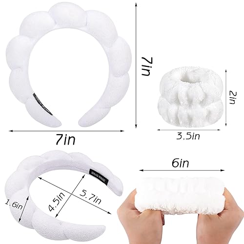 Miniatura 6 de Zkptops Diademas de esponja acolchada suave para mujeres y niñas aro de moda para el cabello regalos de Navidad accesorio para el cabello vendas