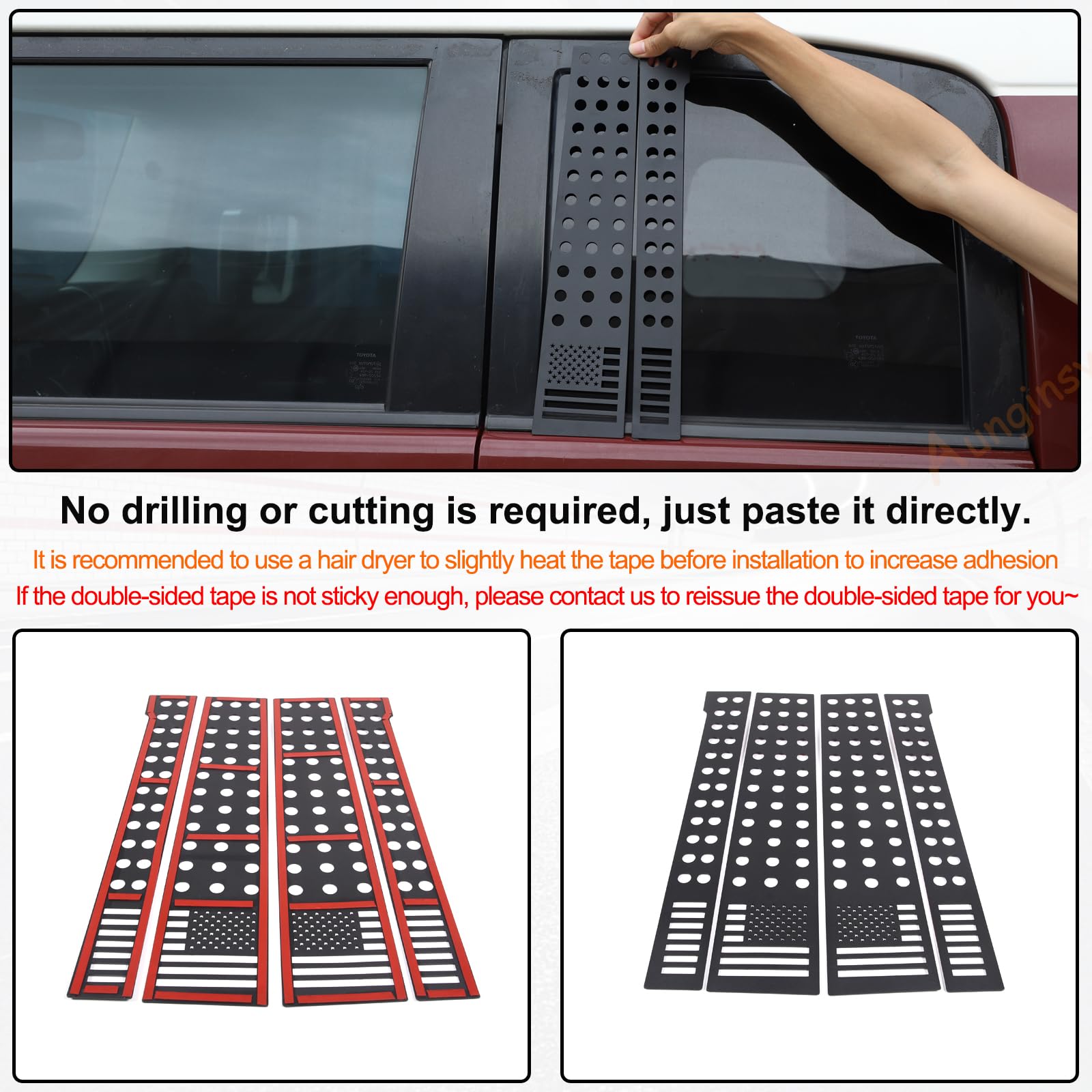 Toyota FJ Cruiser 2007-2014 Pillar Post Cover | DIY Door Cover Kit - View #10