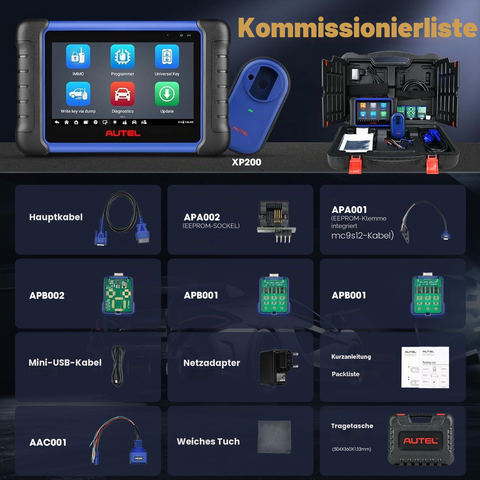 Autel MaxiIM IM508S Schlüssel Programmierwerkzeug Auto Diagnosegerät