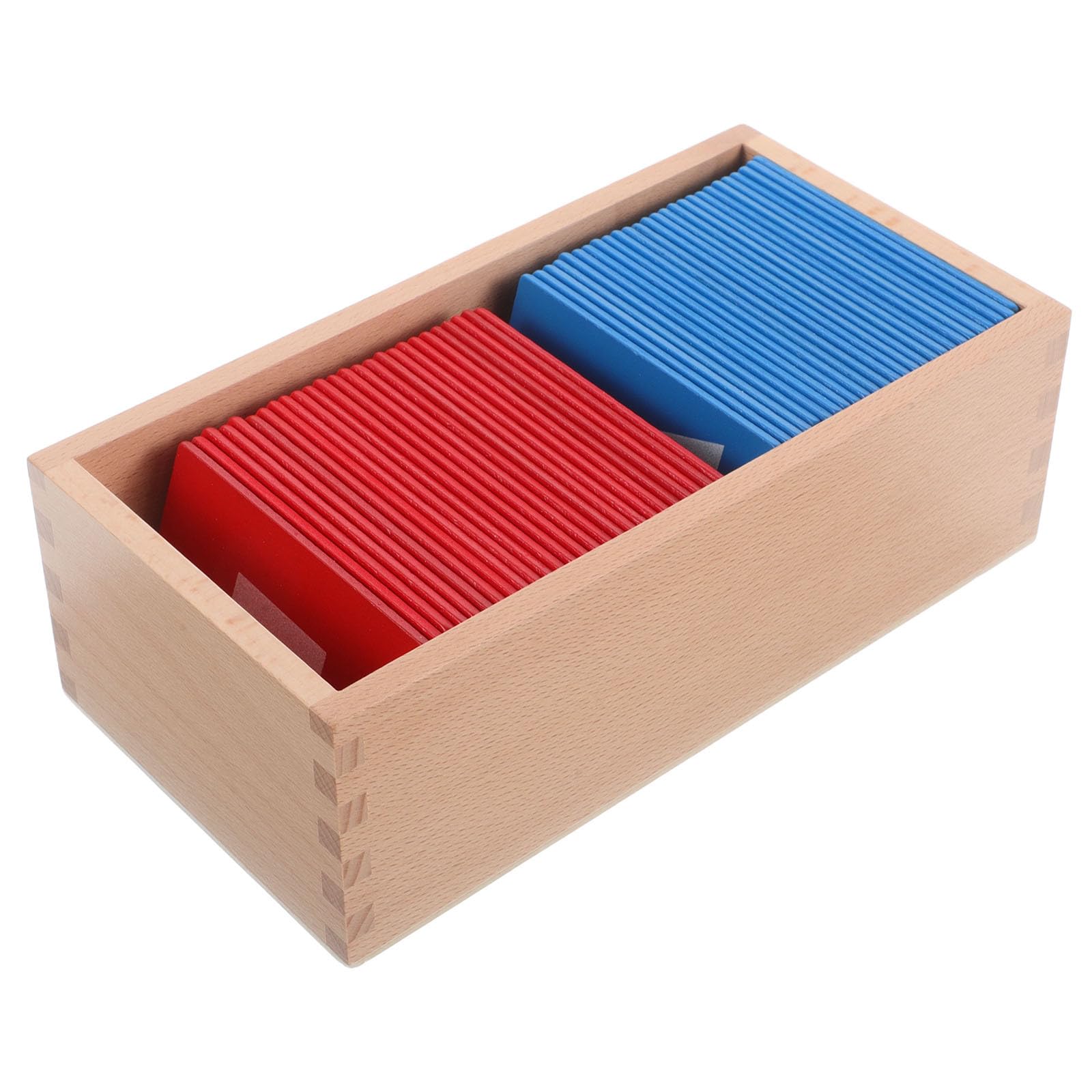 Strumenti Didattici Montessori in Legno con Alfabeto Rosso e Blu, Gioco Educativo Versatile per Ragazzo Ragazza in Asilo e Apprendimento Domestico