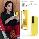 YATWIN Silicone Back Case for Samsung Galaxy S22 Plus, Soft-Touch Phone Back Cover for Samsung Galaxy S22 Plus - Yellow gallery image