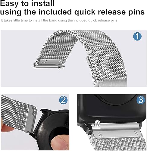 Vista 28 de Harikiri Correa de metal compatible con ID205L, correa de repuesto de 0.75 pulgadas para Veryfitpro, Yamay Fitness, GRV, Willful, Popglory, Rosado