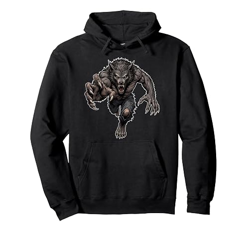 Werewolf Wolf Graphic Pullover Hoodie