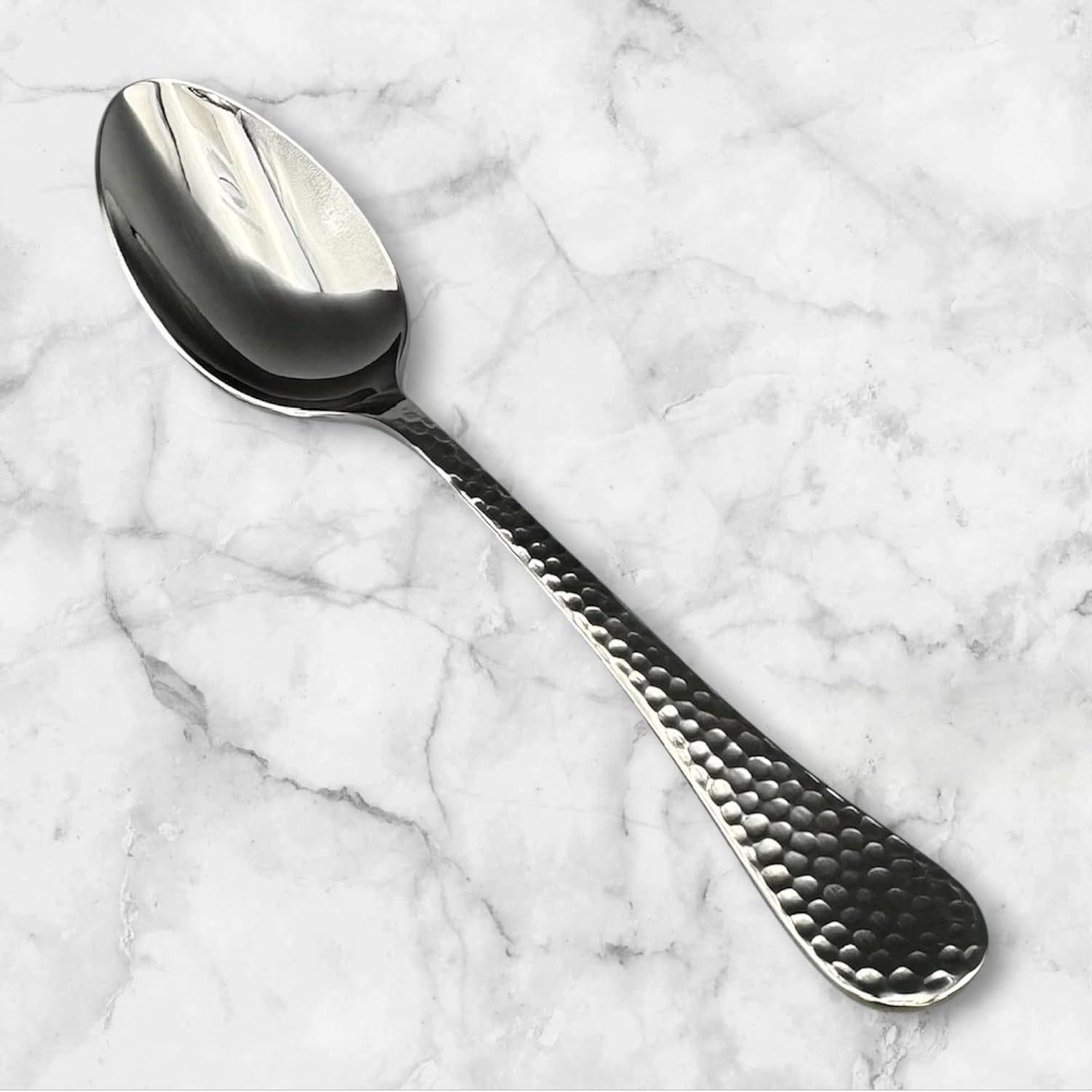 Wallace Continental Hammered 18/10 Stainless Steel Teaspoon (Set of Twelve)