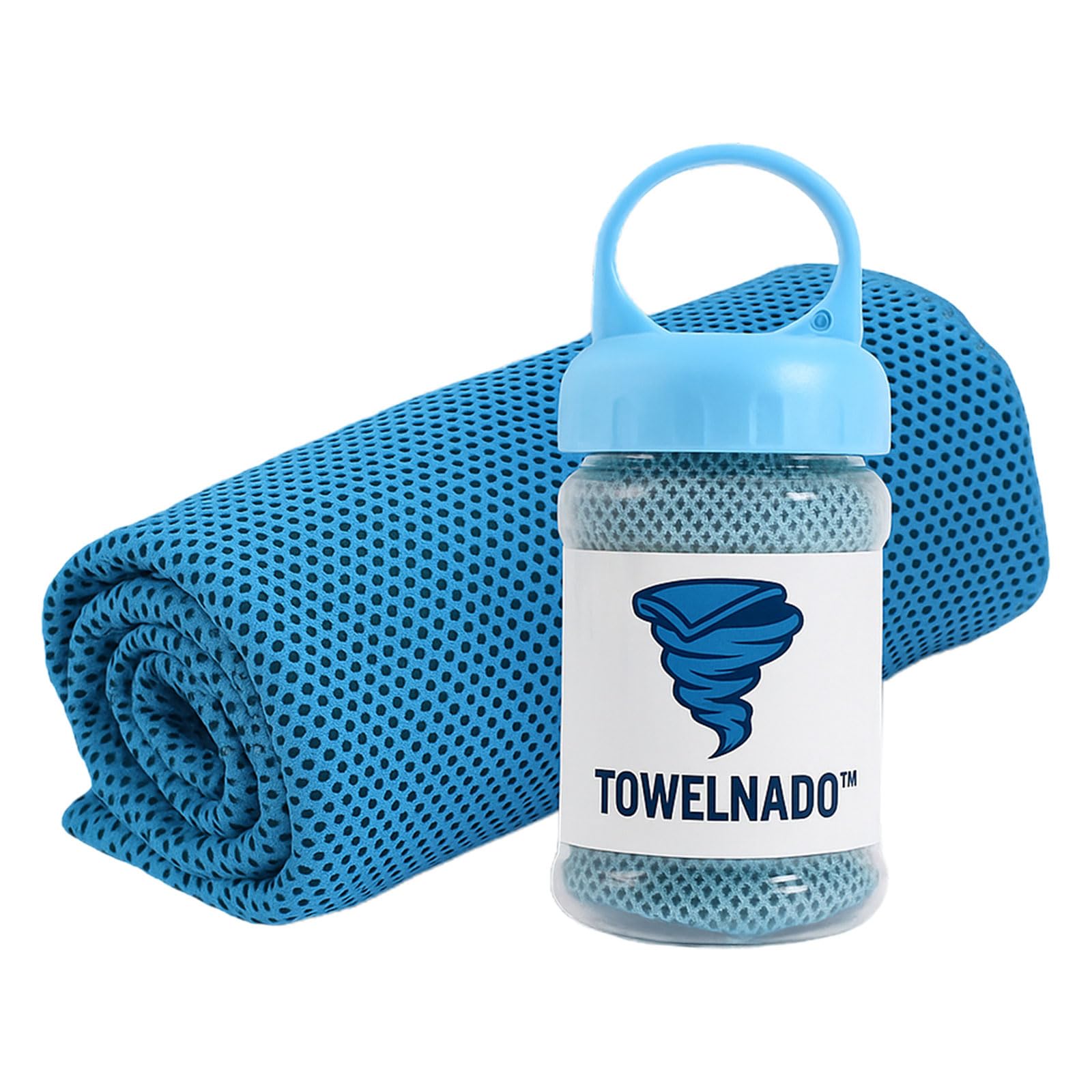 kyno Ice Towel Bottle, Ice Cool Microfibre Towel for Neck, Chemical-Free - Durable Polyester - Quick Dry Mesh - Soft to Touch 100x30 cm (1 pc)