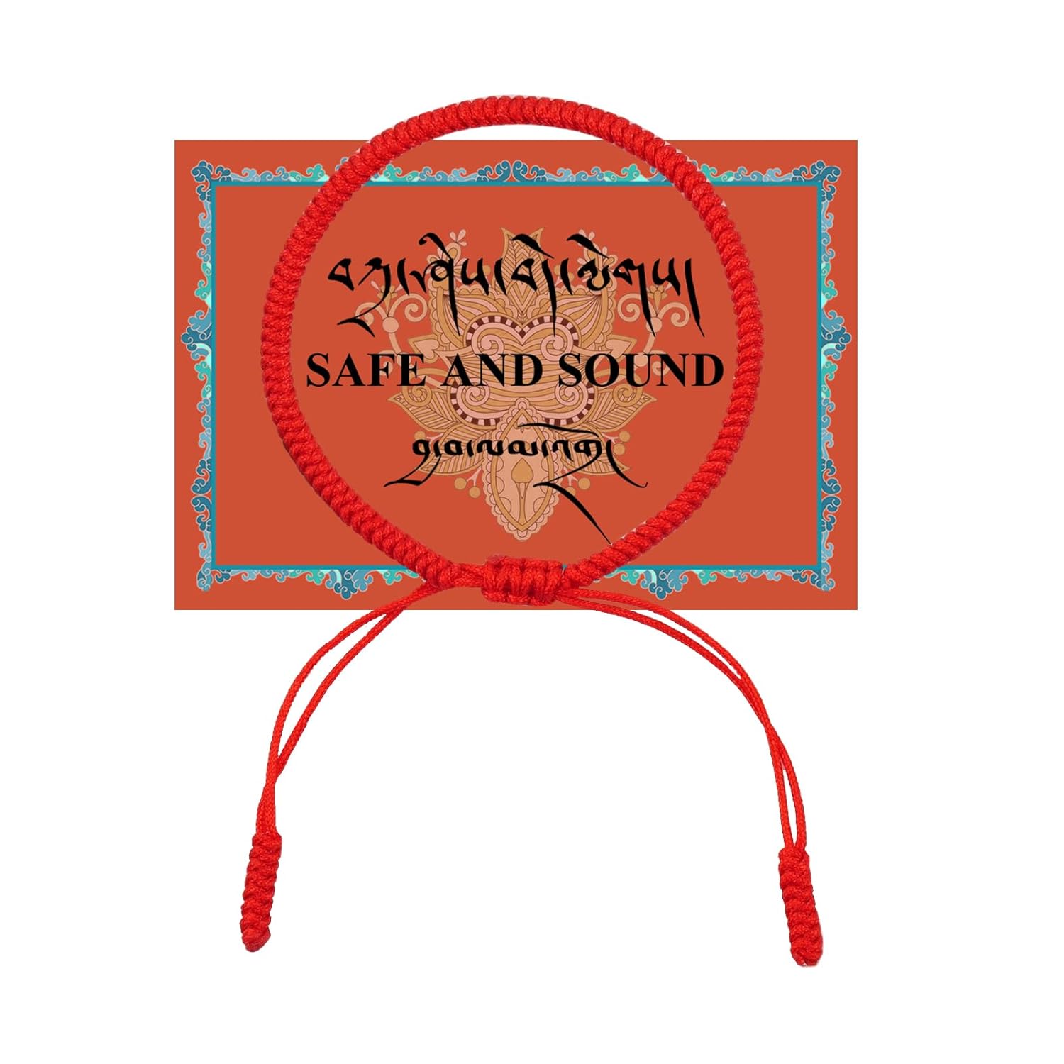 Authentic Tibetan Monks Handmade Buddhism Knot Lucky Rope, Dorje Knot Protection