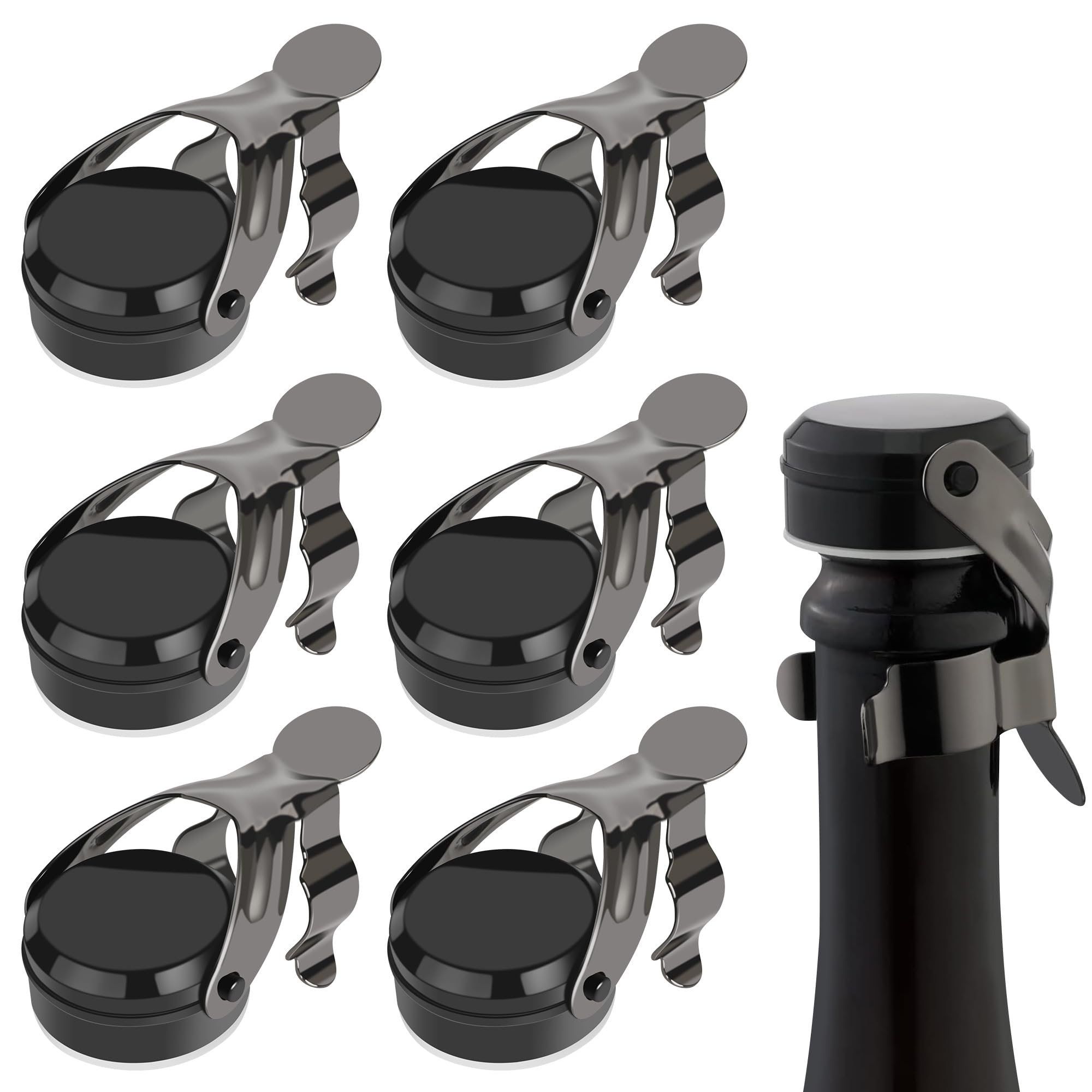 Bouchon à vin réutilisable hermétique pour bouteille de champagne