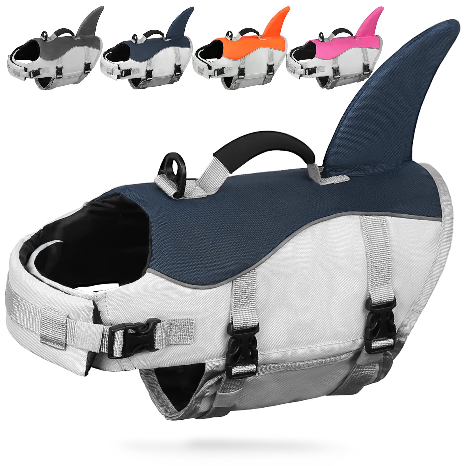 AMZNOVA Shark Dog Life Jacket - apparel and accessories | Mubboo
