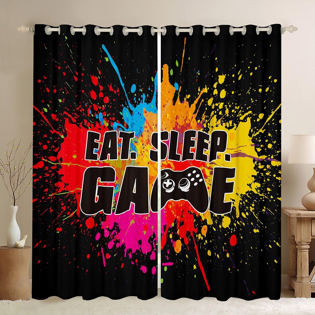 Lush Decor 16t000557 Juego De Cortinas Para Ventanas Con Ven