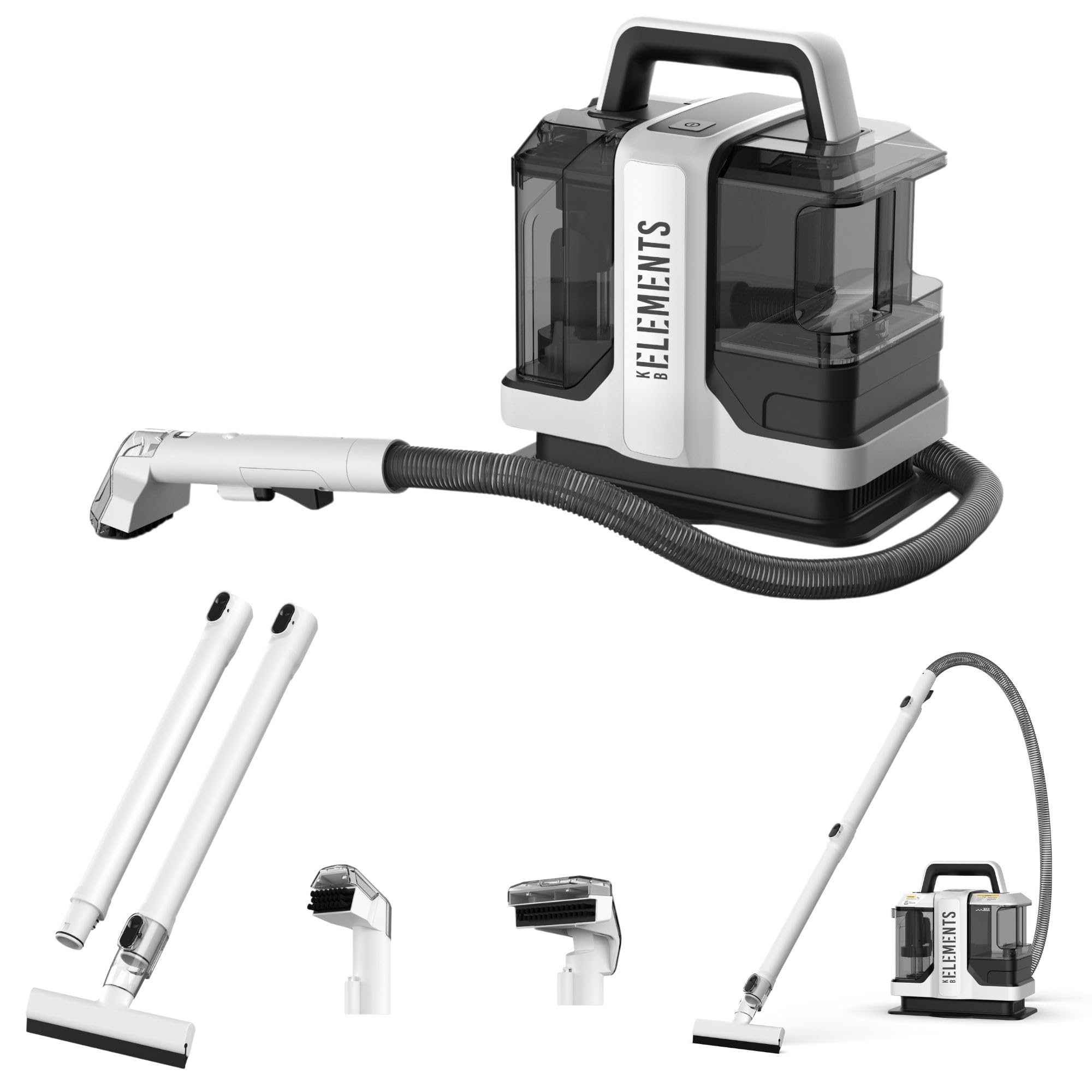 Polsterreiniger gerät - Waschsauger, Teppichreiniger, Sofa Reiniger gerät, Fleckenreiniger, Fensterreiniger, 750 Watt, für Autos, Tiere, Sofas, Teppiche, Fenster, Polstermöbel