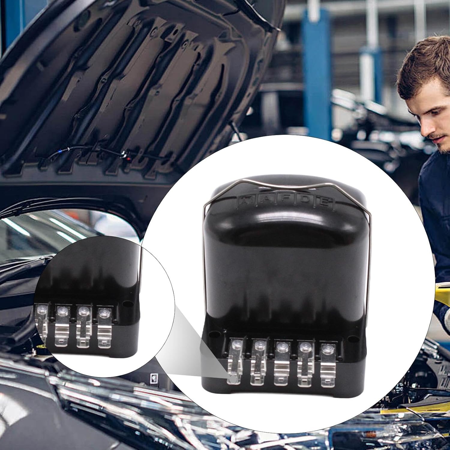 Voltage Regulator Control Box 12V Screw in Terminals Simple Installation for Cars, NCB101