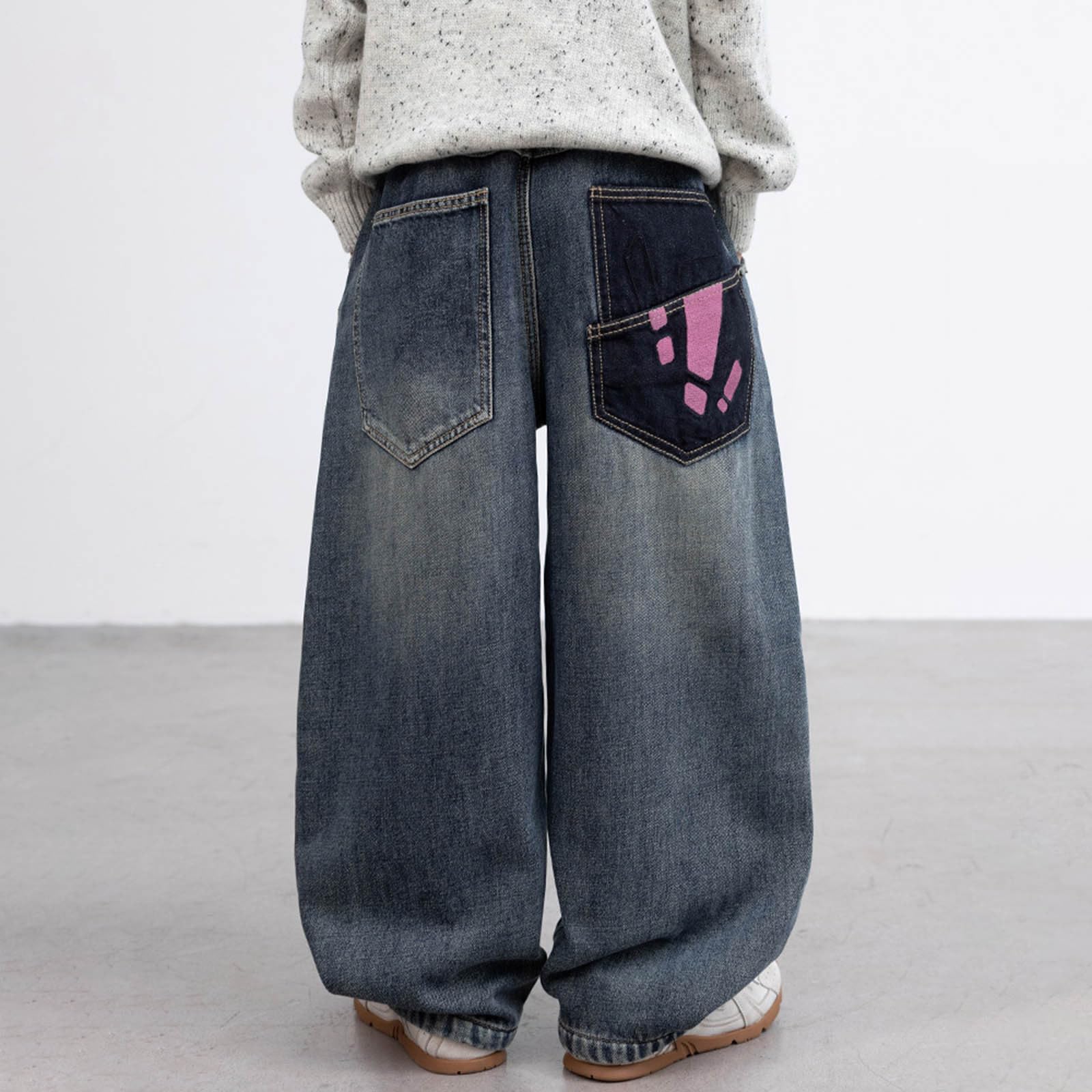 Generico Jeans Bambino-Jeans Invernali Foderati in Pile per Bambini e Adolescenti, Pantaloni Casual in Denim con Isolamento Caldo, Pantaloni Comodi e Resistenti per Abiti scolastici per Il Freddo