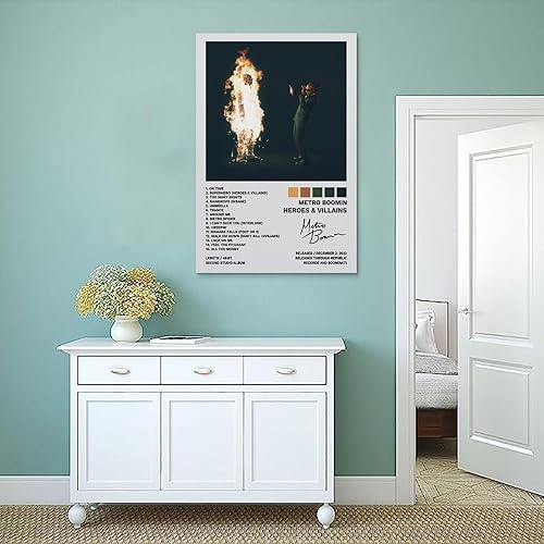 Miniatura 4 de TUNNE Póster Metro de Boomin Heroes & Villains - Póster decorativo para pared, lienzo y arte impreso, decoración moderna de dormitorio familiar,