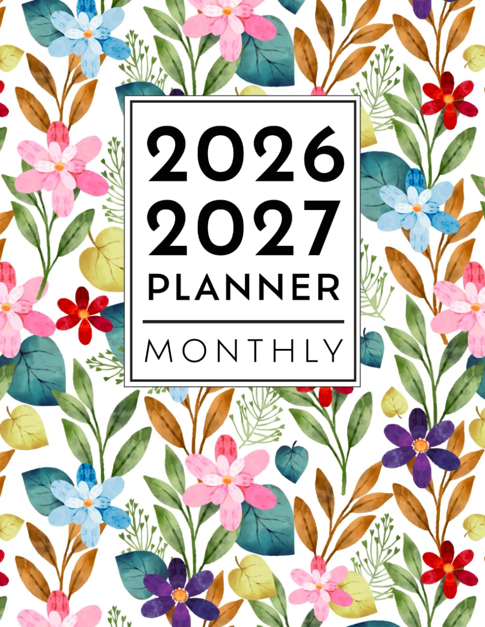 Snapklik.com : Monthly Planner 2026-2027: Large Two Year 8.5 X 11