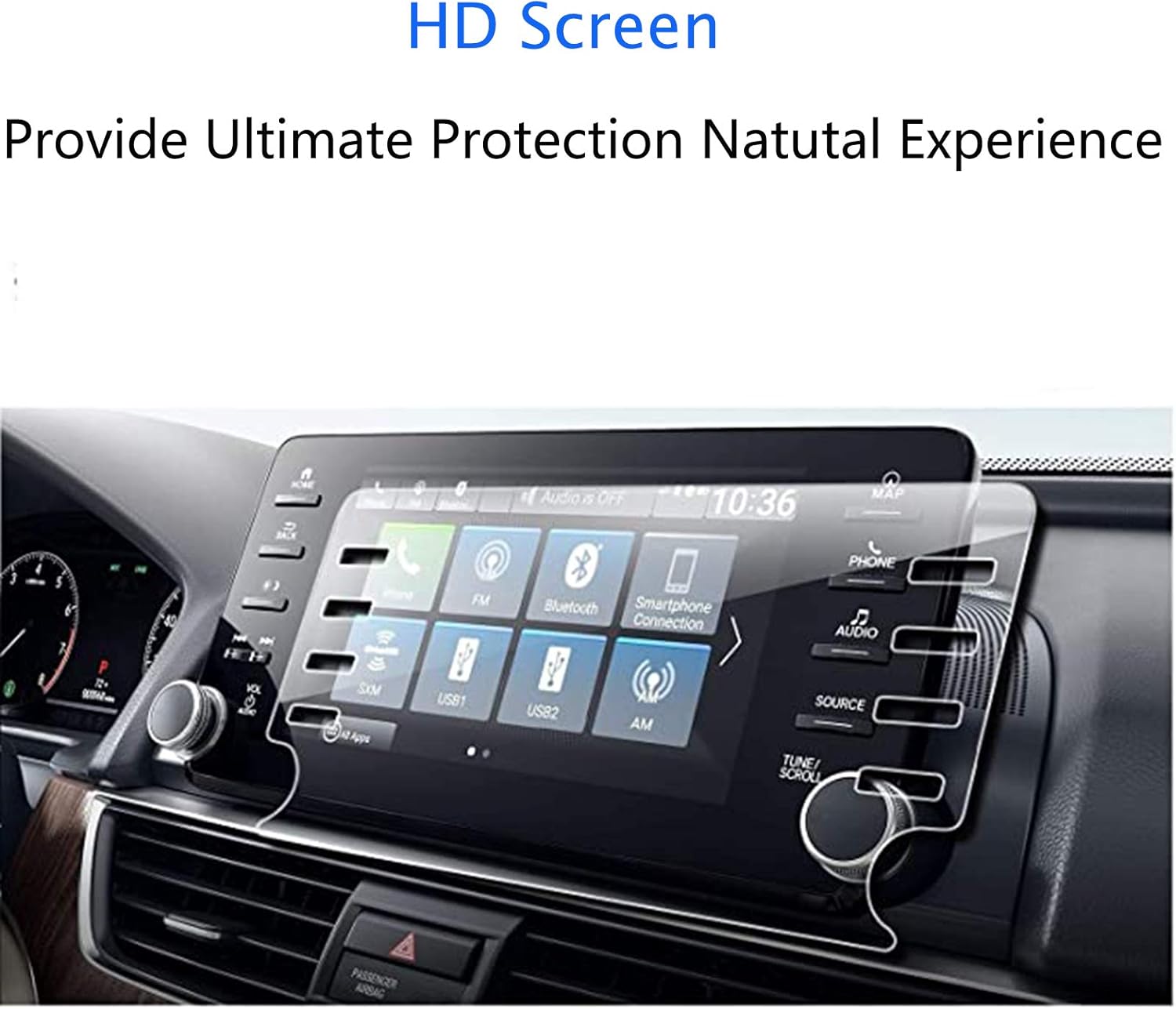 screen protector compatible with 2018 2021 honda accord 8 inch center control touch screen 9h anti scratch and shock resistant car navigation protec