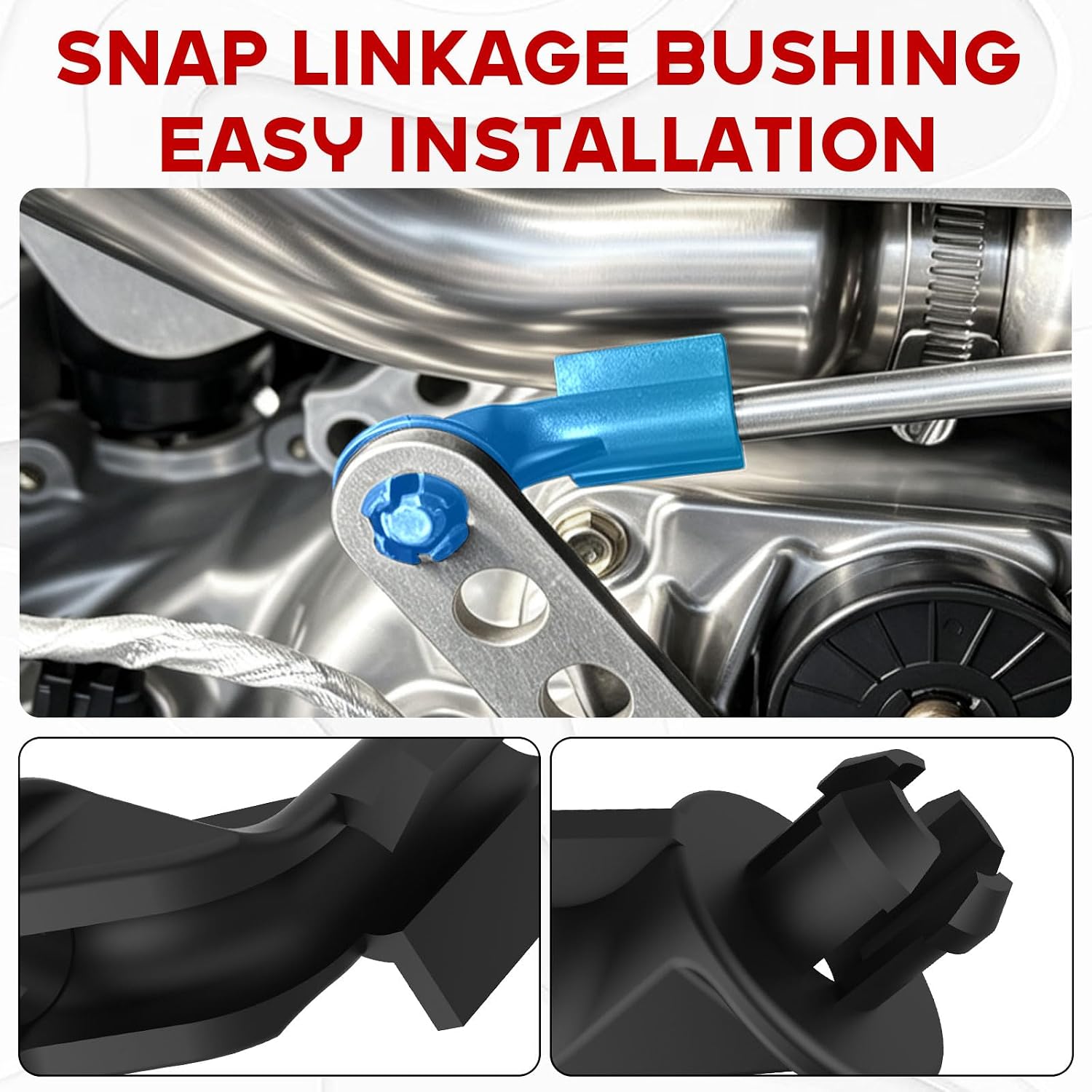 Snap Linkage Bushing for Polaris Sportsman 570 XP 1000 2006-2025 | Upgraded ATV Brass Gear Shifter Rod Linkage Bushing for Polaris Sportsman 450 850 Touring X2 ACE, Replace OEM#5436722, 1PCS