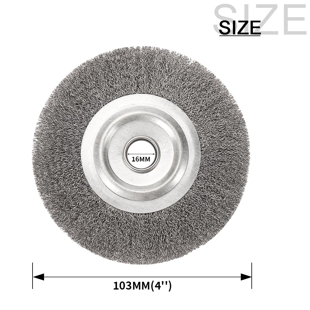 SPAZZOLA PENNELLO FRONTALE INOX A MAZZETTI RITORTI Per TRAPANO Con - Foto 6