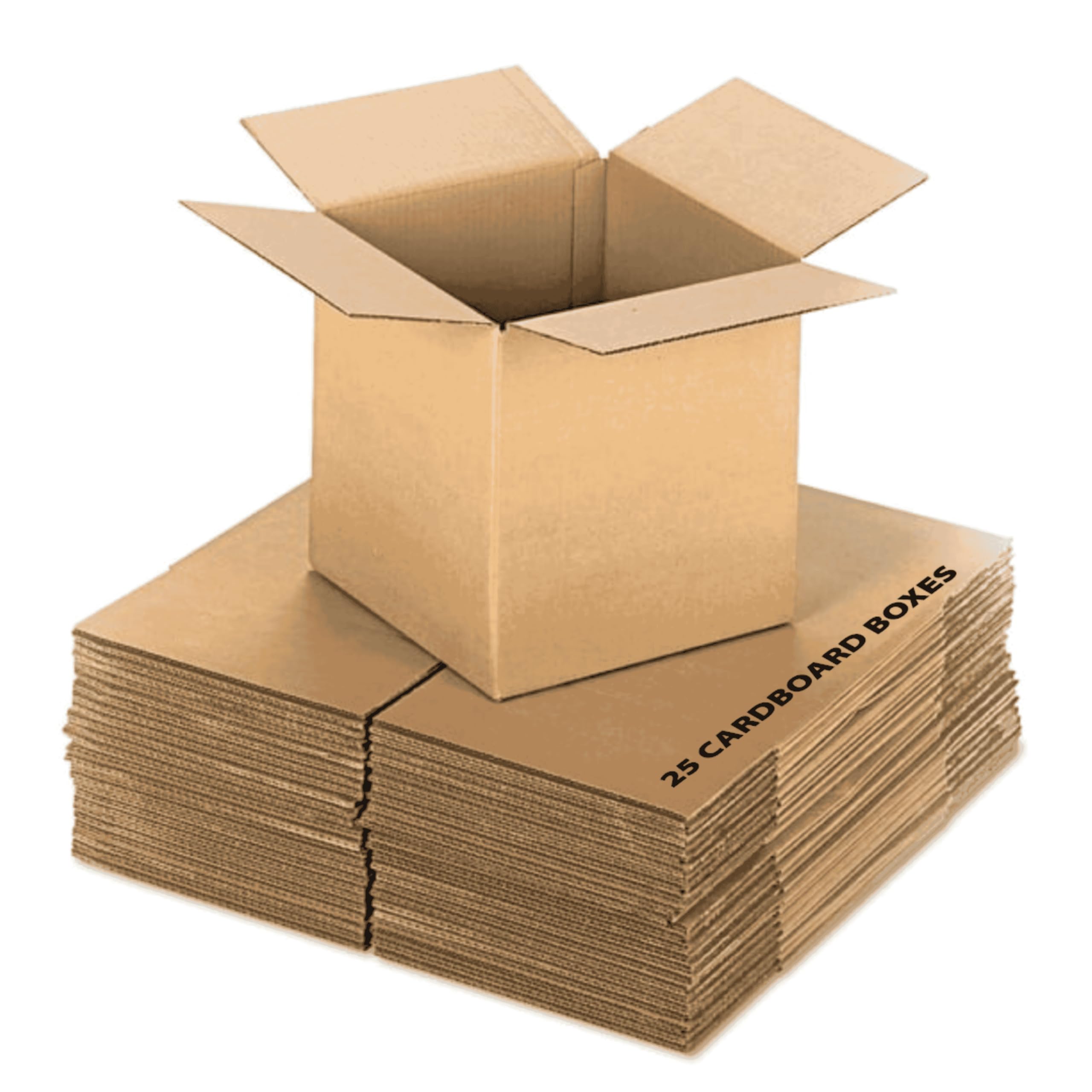 25 Small Strong Cardboard Boxes, Single Wall 305x305x305mm (12x12x12") – Durable Packaging Boxes for Packing, Shipping, Posting,Business, Moving House & Carry