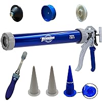 Vista 6 de Newborn 620AL-CLEAR - Pistola de calafateo de varilla redonda, relación de empuje de 18:1, capacidad de cartucho de salchicha de 20 onzas, incluye