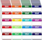 Zacool Name Tag Stickers (3"x 2") Peel and Stick Name Tag Labels Hello My Name is Nametags Stickers Colorful Name Badge Labels for Themed Party Family Home School Office Conferences 160 Pcs