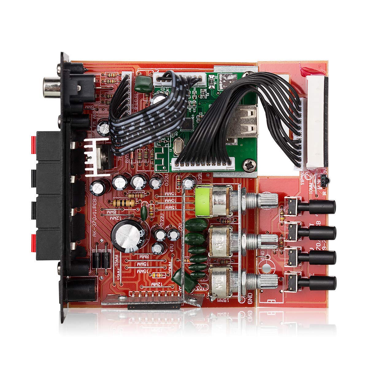 Amazon.co.jp: 12V Bluetooth車用パワーアンプ 2チャネル オートバイ