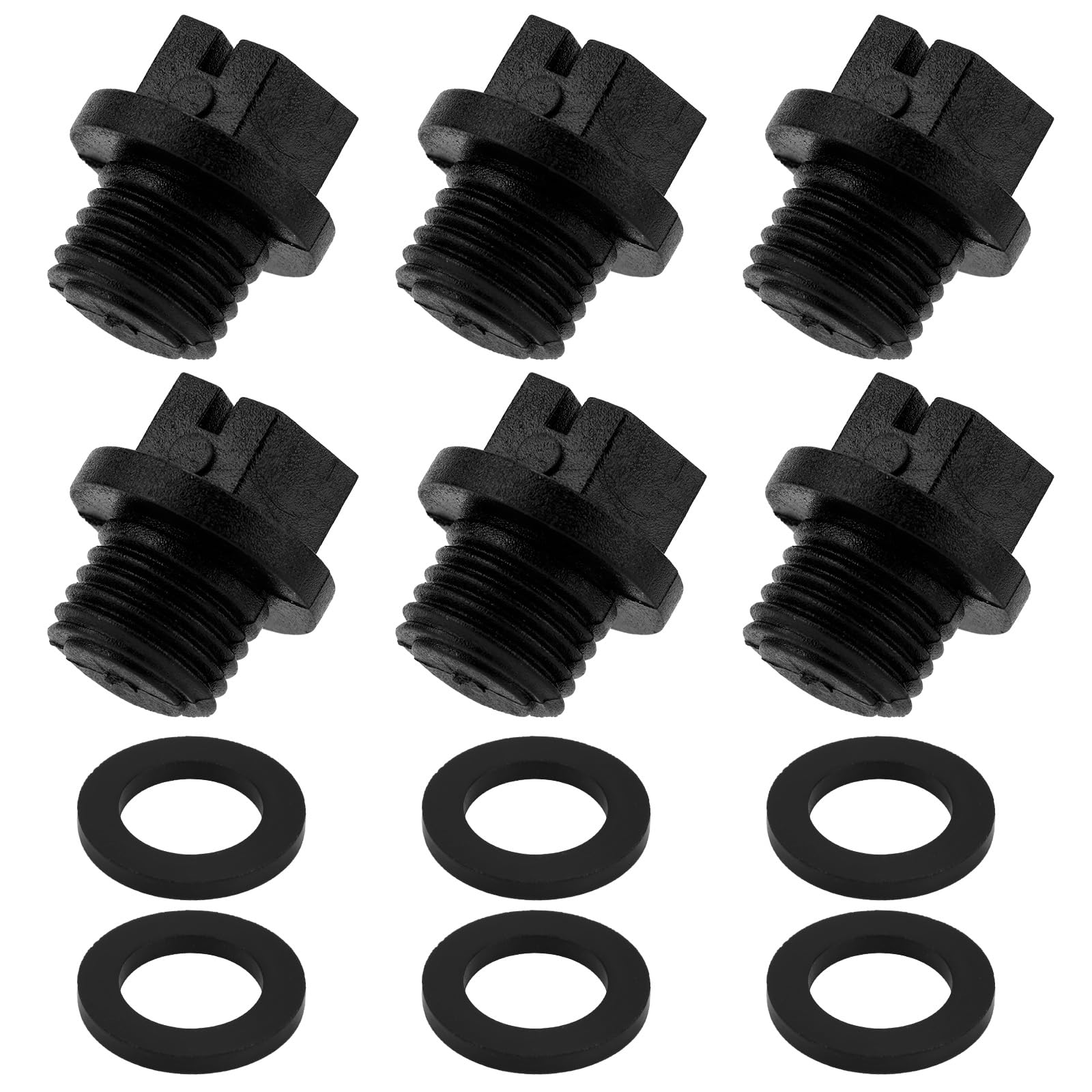 6szt SPX1700FG Korek Spustowy Basenu, Zastępczy Korek Pompy Basenowej Uszczelkami Kompatybilny z Hayward Super Pump/Power-Flo LX/Power Flo II/Max Flo
