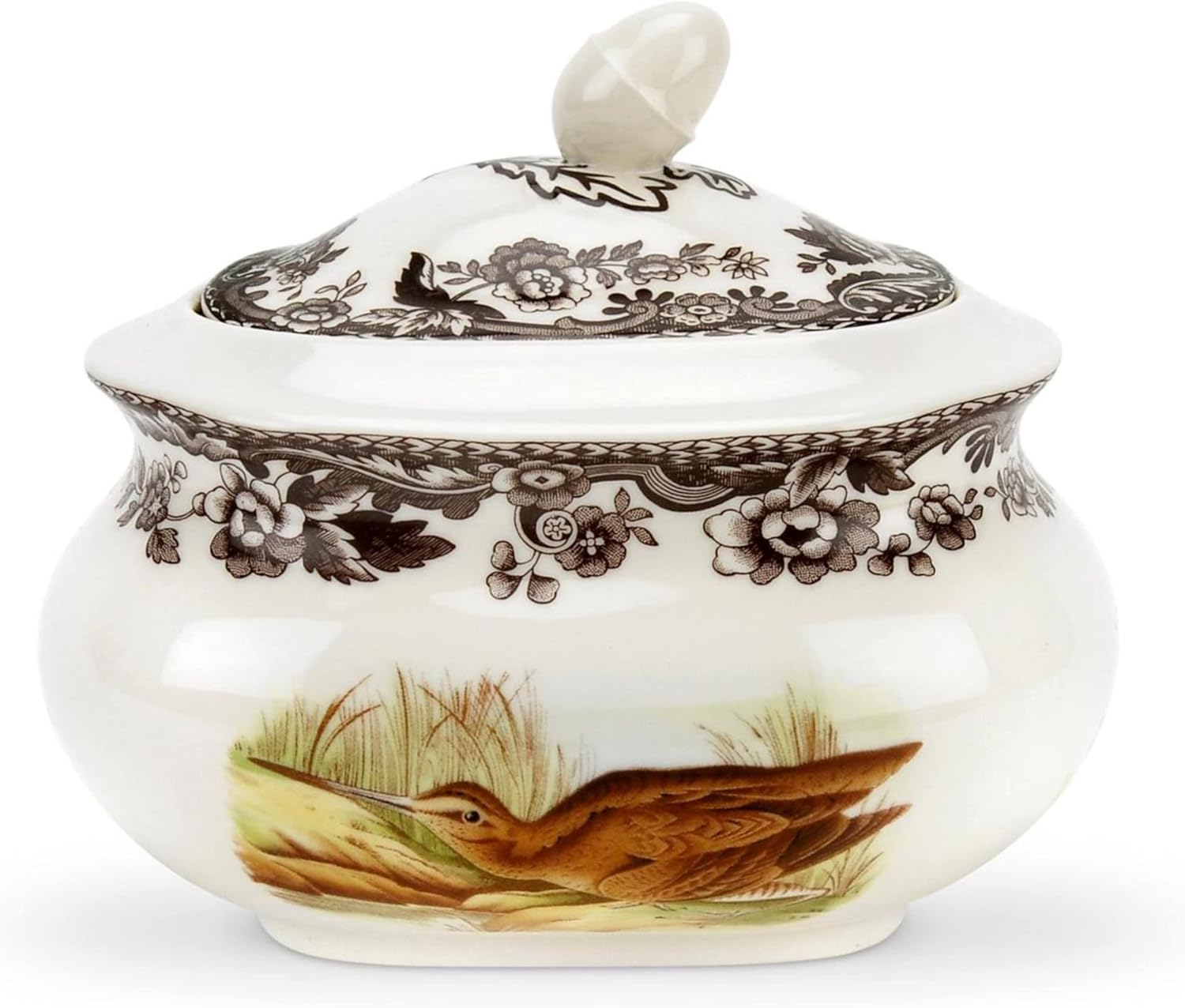 Spode Woodland Snipe Covered Sugar Bowl