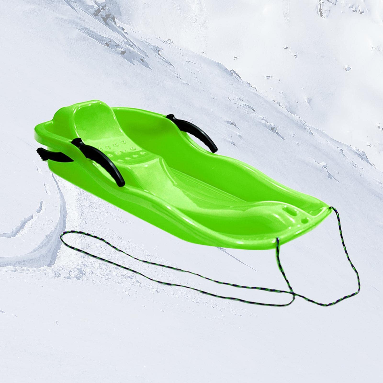 Milageto Luge Flexible et Robuste pour Glisse sur l'herbe, Bateau de Glisse sur Le Sable, Planche de Glisse sur Neige, Traîneau Maître pour l'hiver