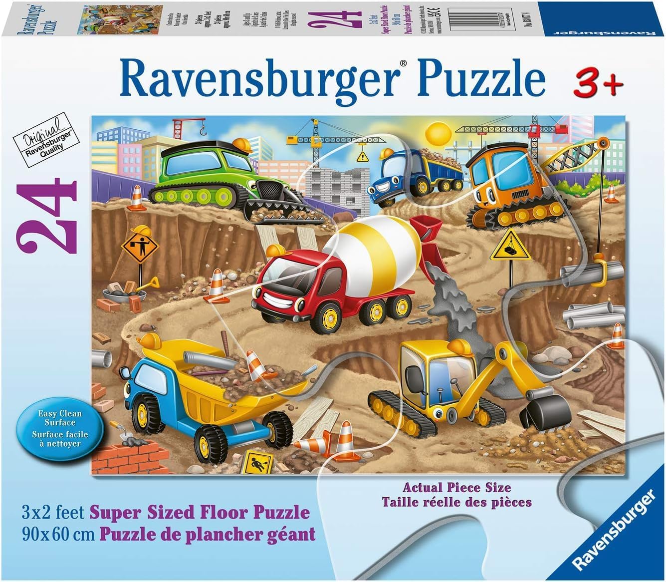 Amazon.com: Ravensburger Construction Fun 24 Piece Floor Jigsaw Puzzle ...